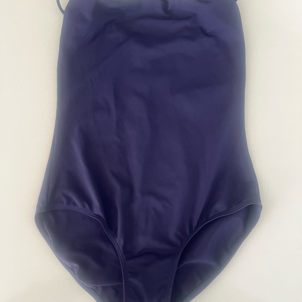 Bloch Girls Parem Microlux Camisole Leotard- Navy- Girls dance size 12